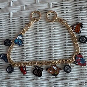 Route 66 Purse Charm - Gold with Multicolor Charms